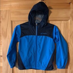 Boys Columbia rain jacket, hooded